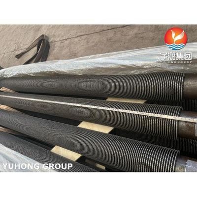 Welding Fin Tube, Serrated Type, Base Tube ASTM A355 GR P9, Fin Material 11Cr, Fired Heater Application