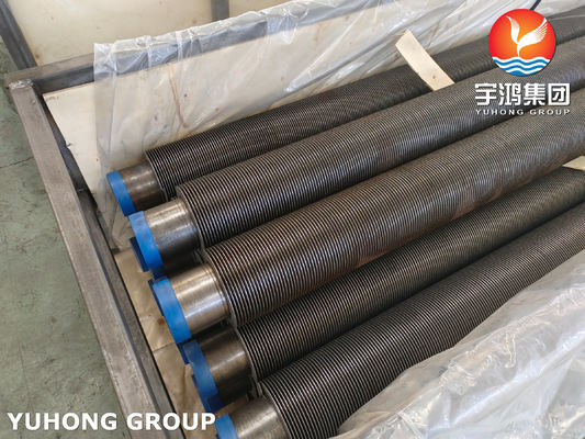 Carbon Steel High Frequency Welding Helical Solid Finned Tubes For Furnace