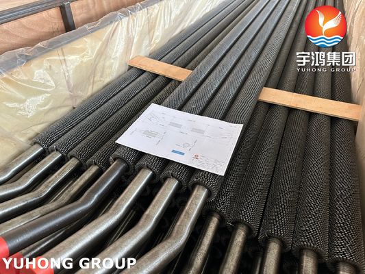 ASME SA213 T91 Alloy Steel Seamless Tube SS409 Serrated Fin Tube for Heat Recovery Steam Generator