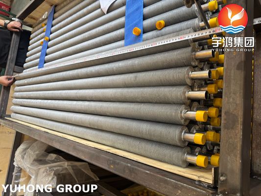 EN10217-7 1.4301 أنابيب مطرودة ذات حواف مع حواف AL: نقل الحرارة عالية الكفاءة لمجففات الخشب